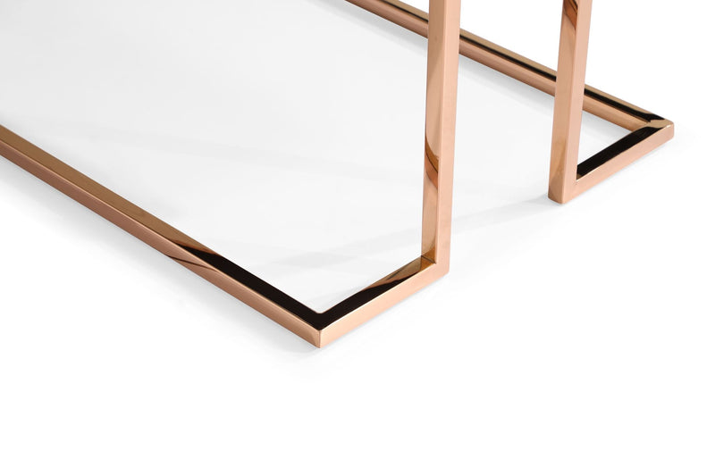 Modrest Legend Modern Green Velvet & Rosegold Dining Chair (Set of 2)