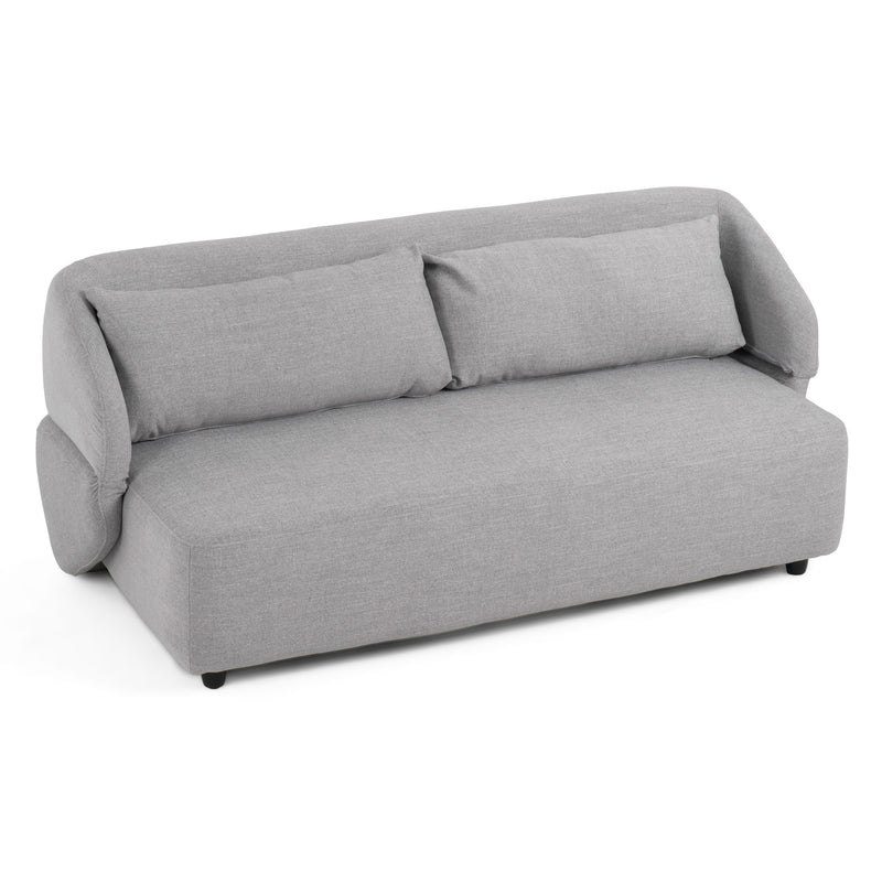 Divani Casa Lerner - Modern Light Grey Fabric Sofa Bed