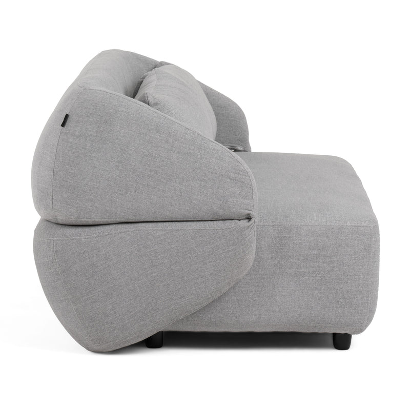 Divani Casa Lerner - Modern Light Grey Fabric Sofa Bed