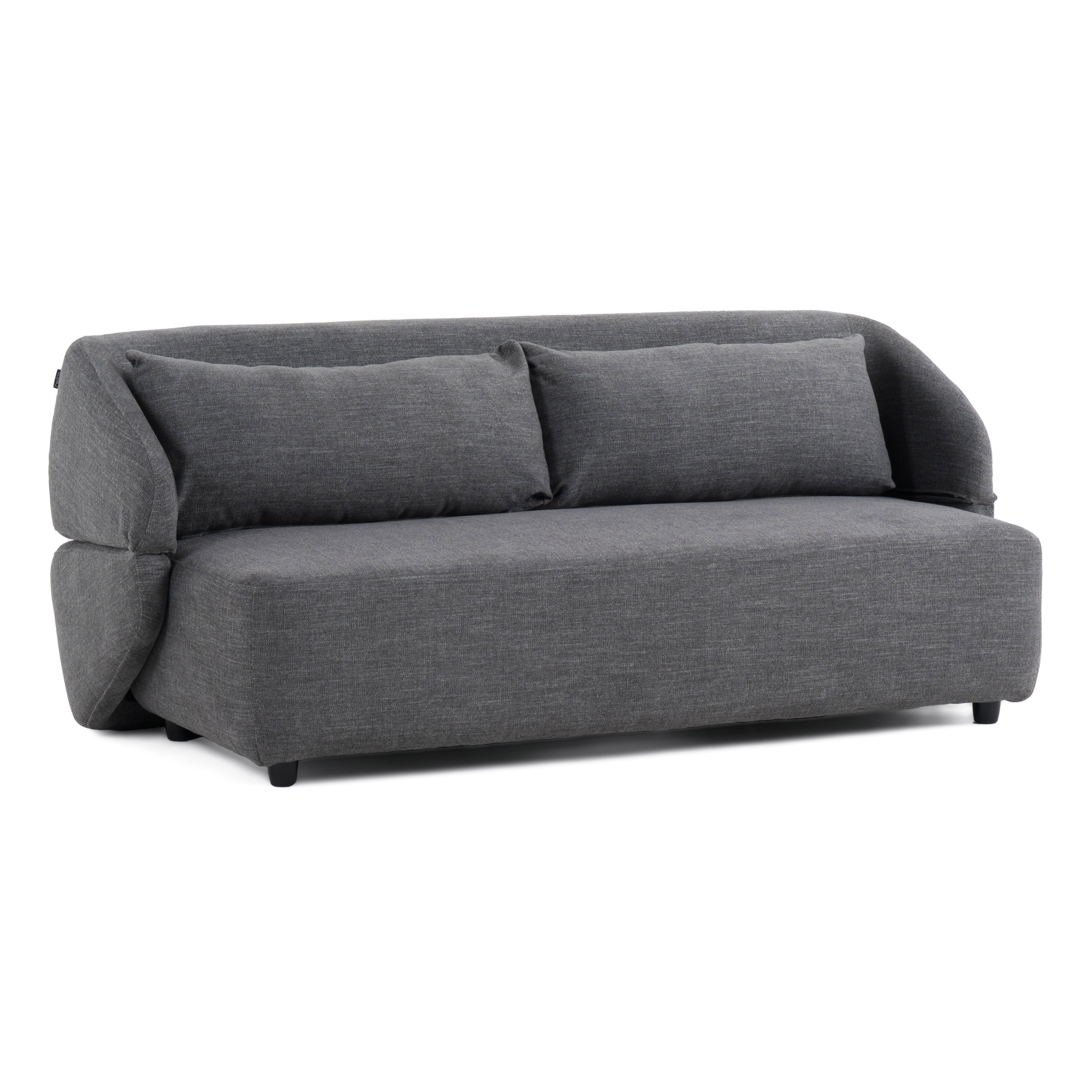 Divani Casa Lerner - Modern Dark Grey Fabric Sofa Bed