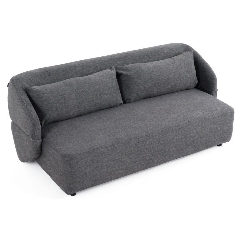 Divani Casa Lerner - Modern Dark Grey Fabric Sofa Bed