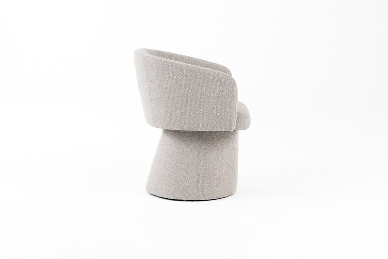 Modrest Linton - Modern Light Grey Fabric Dining Chair