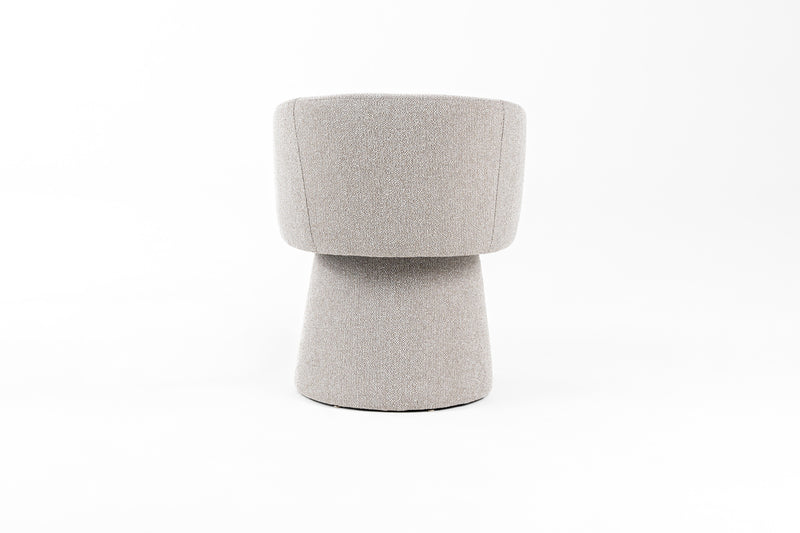 Modrest Linton - Modern Light Grey Fabric Dining Chair