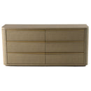 Modrest Lois - Modern Beige Shagreen + Brass Dresser