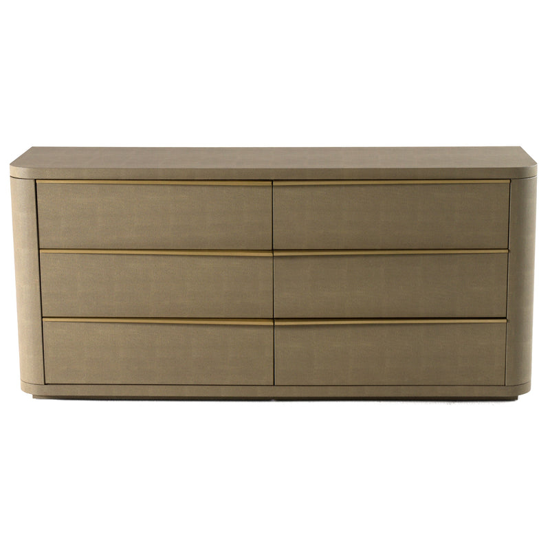 Modrest Lois - Modern Beige Shagreen + Brass Dresser