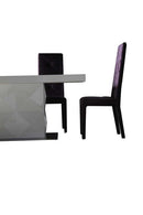 Versus Eva Modern White Lacquer Dining Table