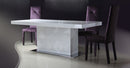 Versus Eva Modern White Lacquer Dining Table