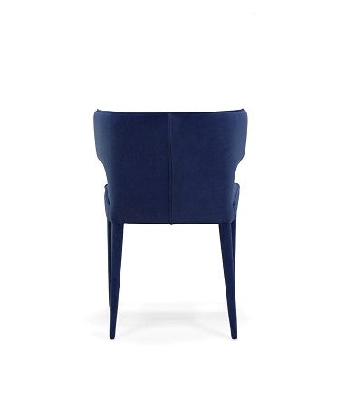 Modrest Lucero - Modern Blue Velvet Dining Armchair