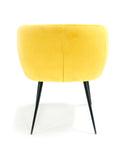 Modrest Luzerne - Modern Yellow Velvet Dining Chair