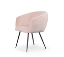 Modrest Luzerne - Modern Pink Velvet Dining Chair