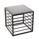 Modrest Malvo - Modern Black + Glass End Table