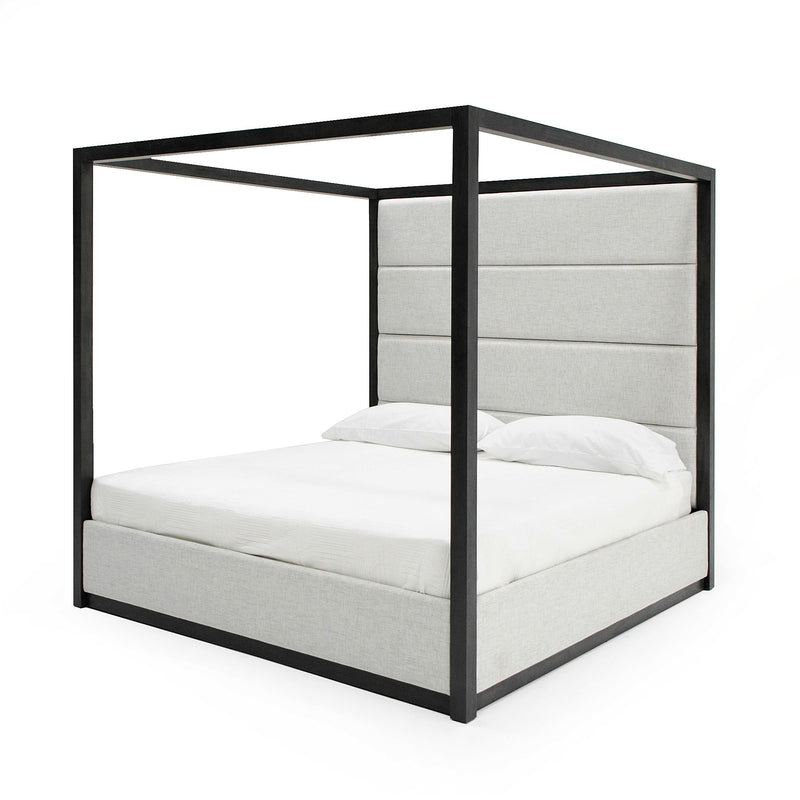 Modrest Manhattan- Contemporary Canopy Grey Bedroom Set