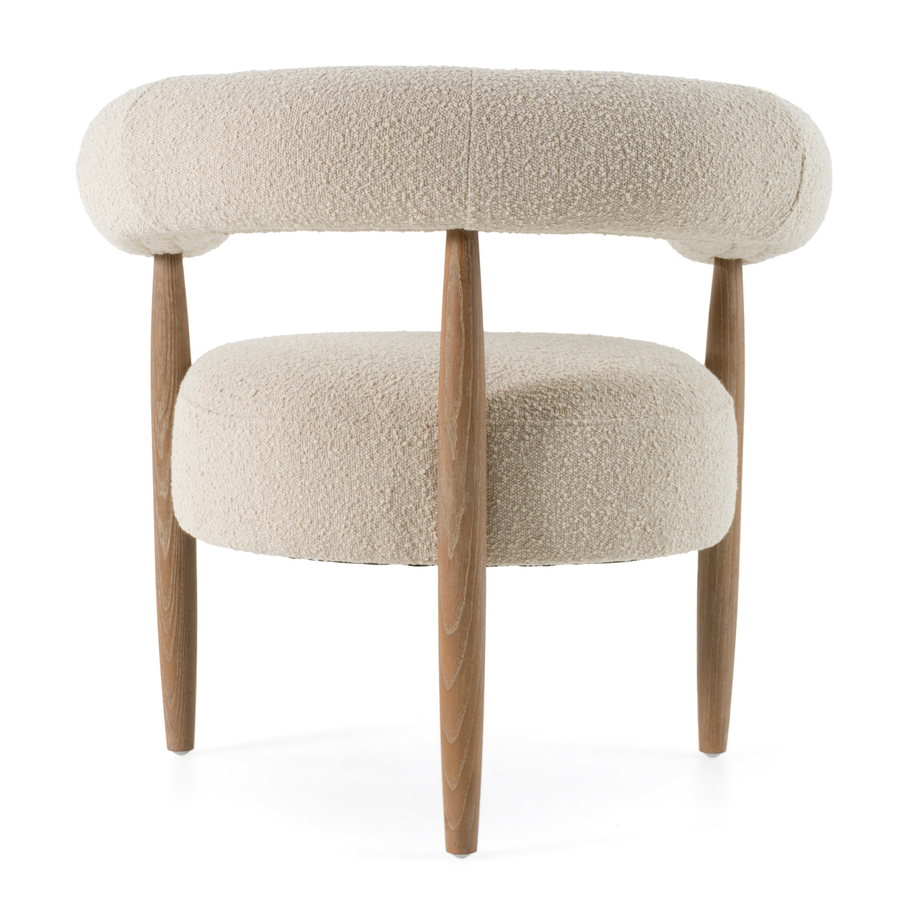 Modrest Marchland - Modern Beige Fabric + Oak Accent Chair