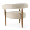 Modrest Marchland - Modern Beige Fabric + Oak Accent Chair