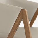 Modrest Marcus - Modern Light Grey Vegan Leather Dining Chair (Set of 2)