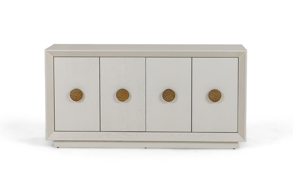 Modrest Marjorie - Modern Cream & Brushed Gold Buffet