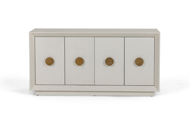 Modrest Marjorie - Modern Cream & Brushed Gold Buffet