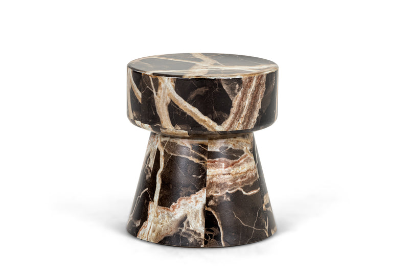 Modrest Marlow - Modern Faux Marble End Table Set