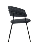 Modrest Marlynn - Modern Dark Grey Dining Chair Set of 2
