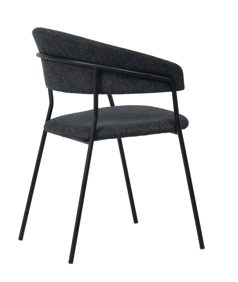 Modrest Marlynn - Modern Dark Grey Dining Chair Set of 2