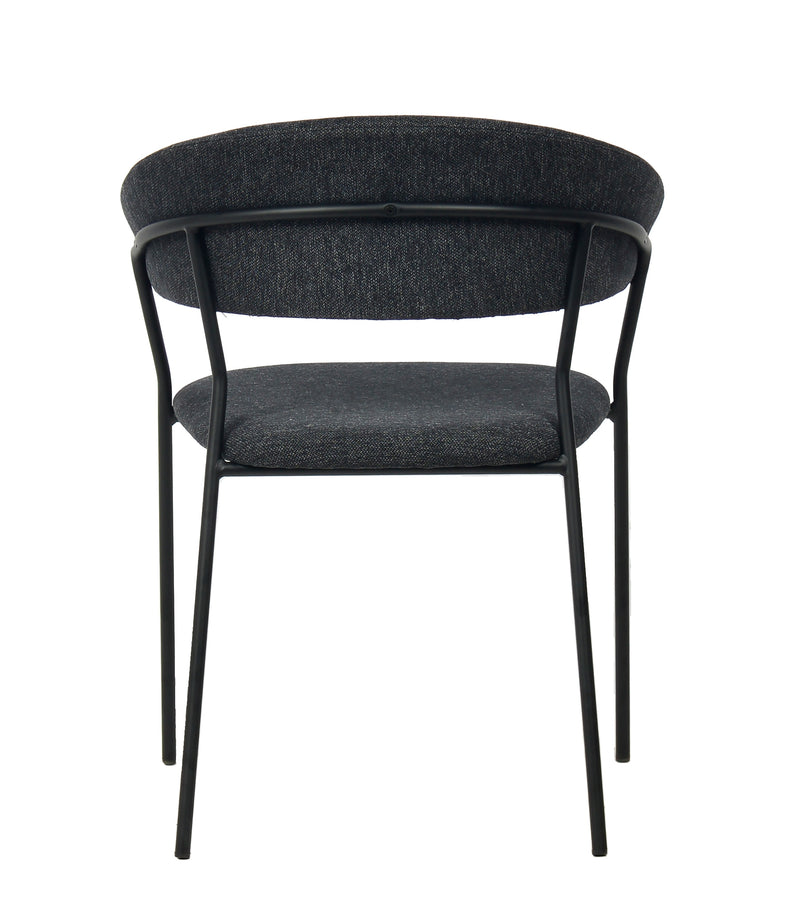 Modrest Marlynn - Modern Dark Grey Dining Chair Set of 2