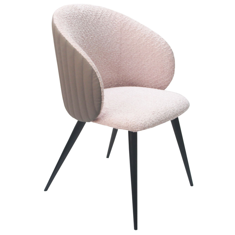 Modrest Marnie - Contemporary Gray + Cream Dining Chair