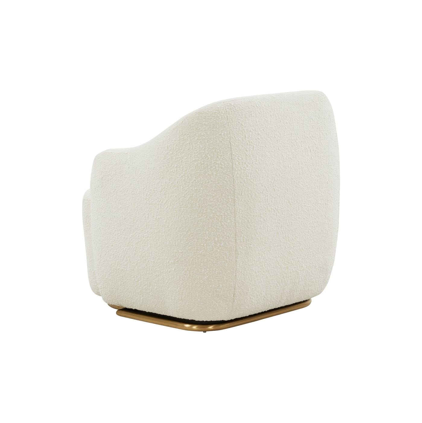 Modrest Masha Modern Off White Sherpa Accent Chair