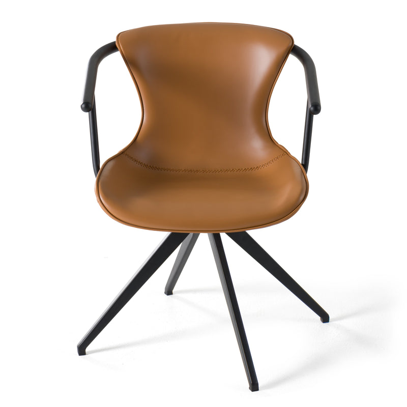 Modrest Maureen - Modern Camel & Black Dining Chair
