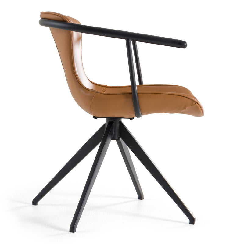 Modrest Maureen - Modern Camel & Black Dining Chair