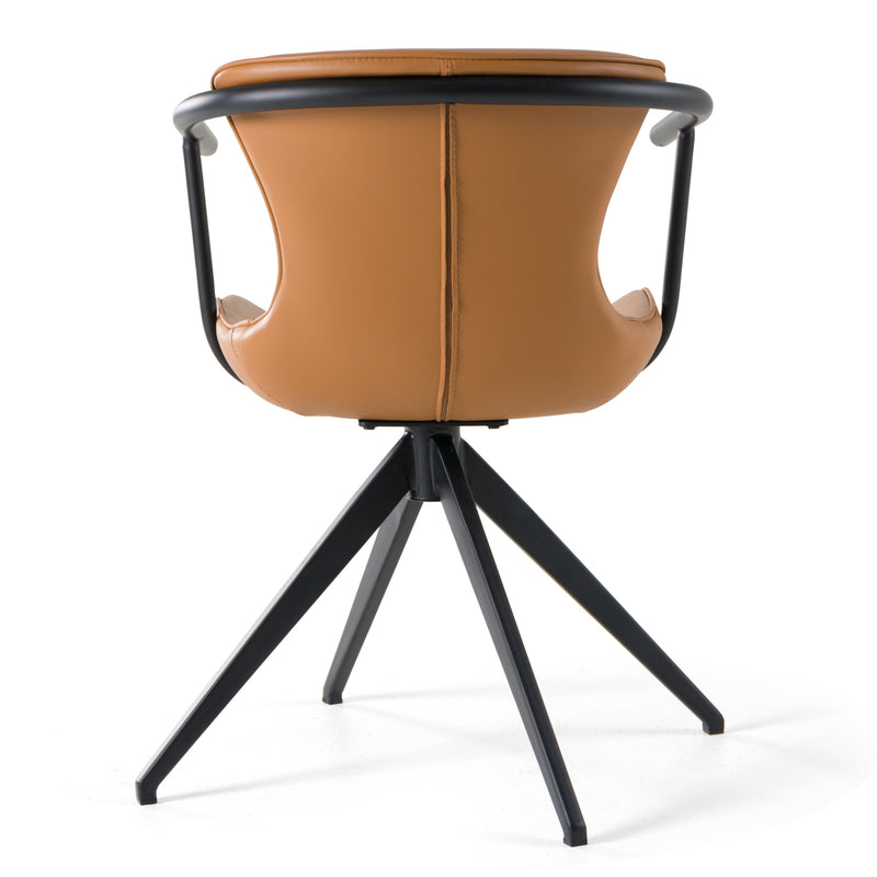 Modrest Maureen - Modern Camel & Black Dining Chair
