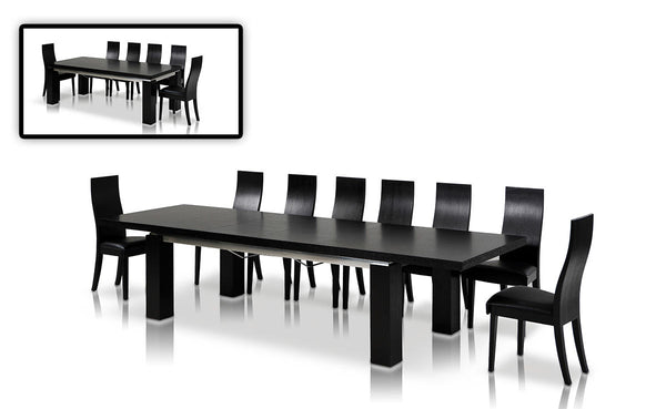 Maxi Modern Dark Oak Extendable Dining table
