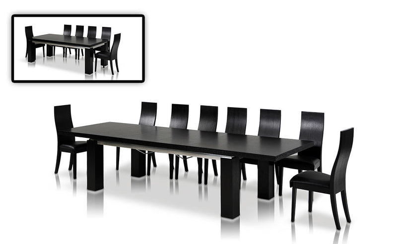 Maxi Modern Dark Oak Extendable Dining table