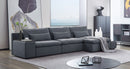 Divani Casa Paseo - Modern Grey Modular Sectional Sofa