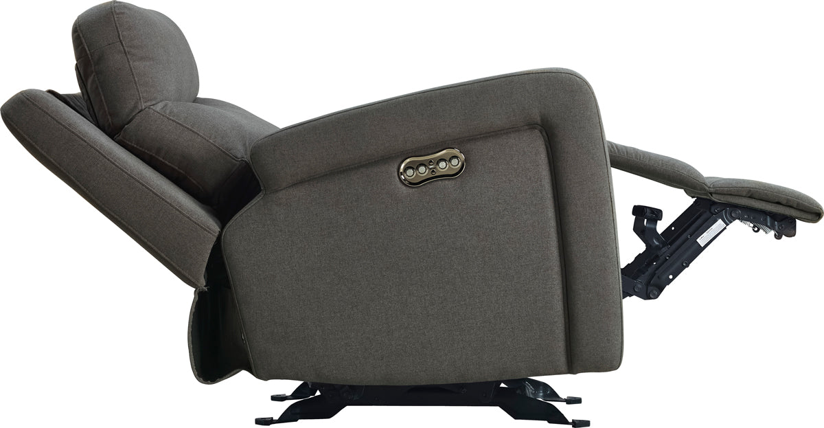 Divani Casa Shaw Modern Grey Fabric Recliner Chair
