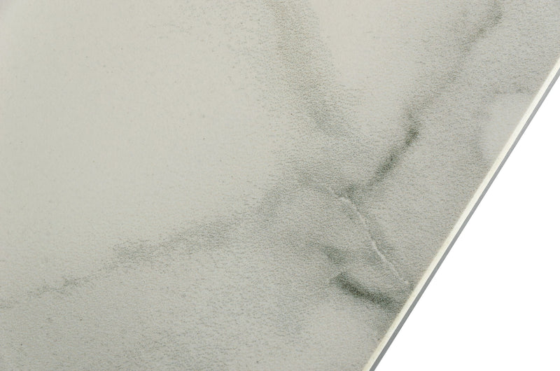 Modrest Melanie - Modern White Ceramic & Brushed Brown Dining Table