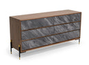 Nova Domus Metcalf - Mid-Century Walnut & Grey Dresser