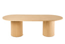 Modrest Miami - Modern Natural Oak Oval Dining Table