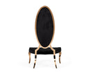 Modrest Mills - Modern Black Velvet Rosegold Dining Chair Set of 2