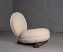 Modrest Minto - Contemporary Off-White Fabric Accent Chair