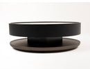 Modrest Miranda - Modern Ceramic + Black Oak Round Coffee Table