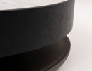 Modrest Miranda - Modern Ceramic + Black Oak Round Coffee Table