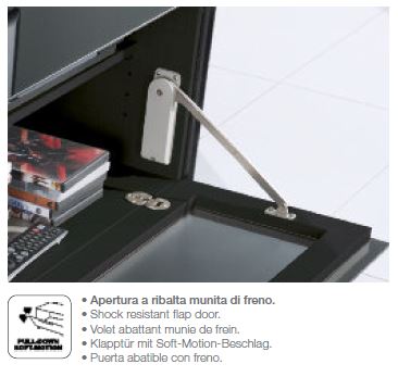 MO-USA2 Modena Grey TV Entertainment System Made In Italy