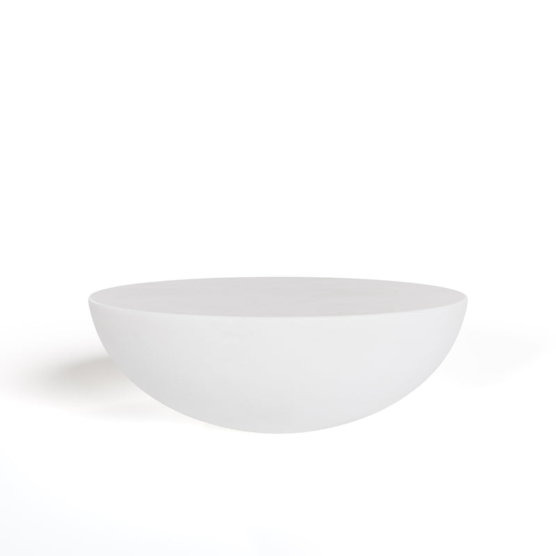 Modrest Bronte - Modern White Concrete Round Coffee Table