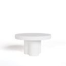 Modrest Bruni - Modern White Concrete Coffee Table