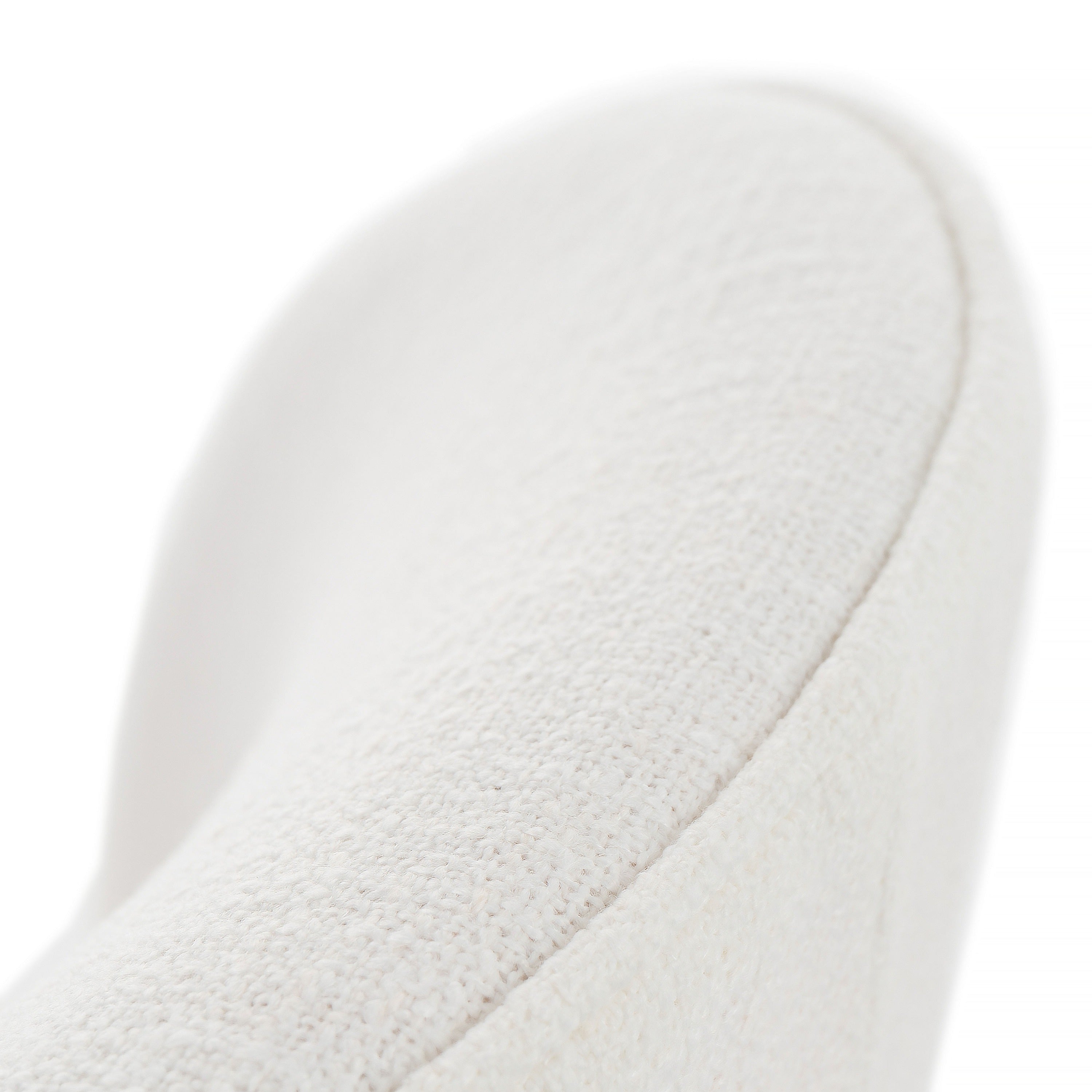 Modrest Correa - Modern White Fabric Swivel Dining Chair