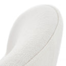 Modrest Correa - Modern White Fabric Swivel Dining Chair