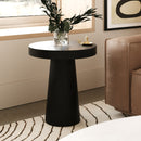Modrest Desoto - Modern Black Concrete Round End Table