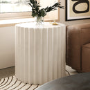 Modrest Evadale - Modern White Concrete End Table