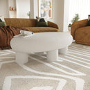 Modrest Gaynes - Modern Off-White Fabric Bench