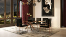 Modrest Trea - Modern Black Velvet & Rosegold Dining Chair